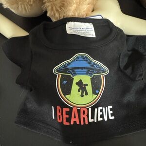 Build A Bear Alien Shirt- I BEARlieve T-Shirt